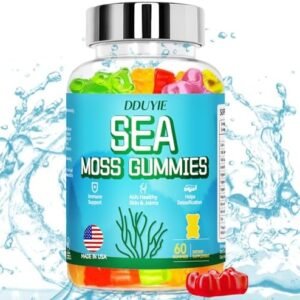 Irish Sea Moss Gummies for Adults, 60 Vegan